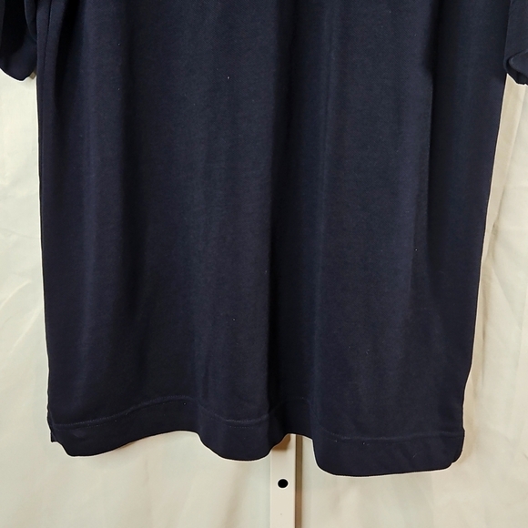 New York Yankees Cutter & Buck Genre Textured Navy Blue Mens Polo Shirt Medium - Picture 3 of 7